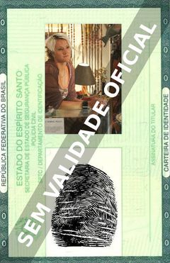 Imagem hipotética representando a carteira de identidade de Keala Kennelly