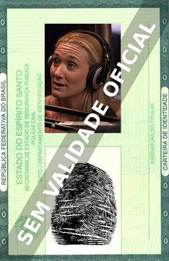 Imagem hipotética representando a carteira de identidade de Kerri Walsh Jennings