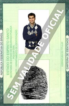 Imagem hipotética representando a carteira de identidade de Kumail Nanjiani