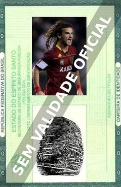Imagem hipotética representando a carteira de identidade de Kyle Beckerman