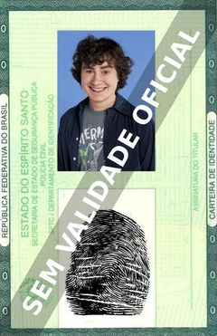 Imagem hipotética representando a carteira de identidade de Kyle Sullivan