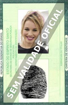 Imagem hipotética representando a carteira de identidade de Laryssa Ayres