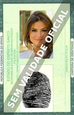 Imagem hipotética representando a carteira de identidade de Laryssa Dias
