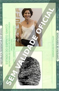 Imagem hipotética representando a carteira de identidade de Laura Novoa