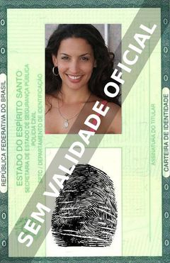Imagem hipotética representando a carteira de identidade de Laura Ramos
