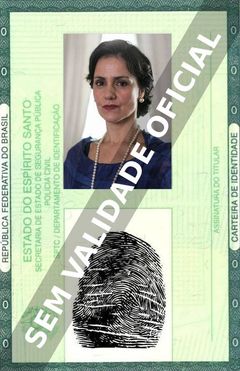 Imagem hipotética representando a carteira de identidade de Lavínia Pannunzio