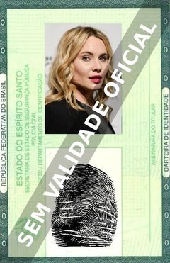 Imagem hipotética representando a carteira de identidade de Leah Pipes