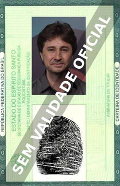 Imagem hipotética representando a carteira de identidade de Leandro Daniel