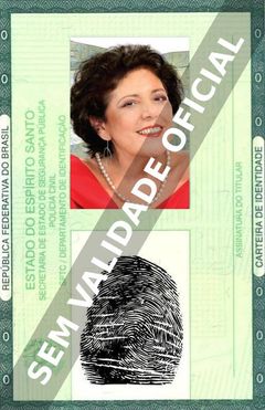 Imagem hipotética representando a carteira de identidade de Leda Nagle