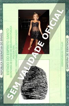 Imagem hipotética representando a carteira de identidade de Leilah Moreno