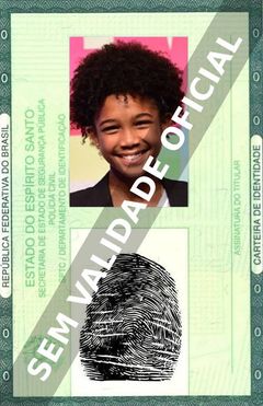 Imagem hipotética representando a carteira de identidade de Leonardo Lima Carvalho