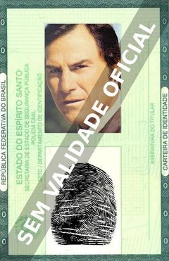 Imagem hipotética representando a carteira de identidade de Leonardo Villar