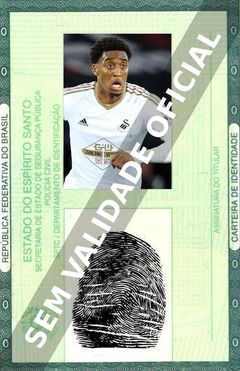 Imagem hipotética representando a carteira de identidade de Leroy Fer