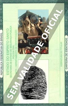 Imagem hipotética representando a carteira de identidade de Lewis Macleod