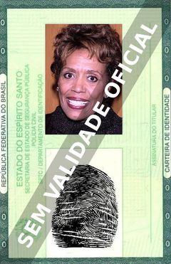 Imagem hipotética representando a carteira de identidade de Lillian Lehman