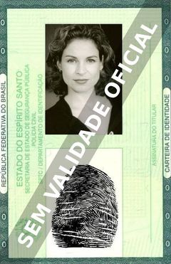 Imagem hipotética representando a carteira de identidade de Linda Kash