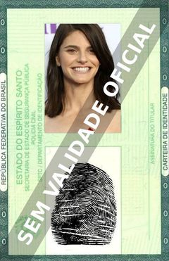 Imagem hipotética representando a carteira de identidade de Lindsey Kraft