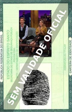 Imagem hipotética representando a carteira de identidade de Lior Suchard