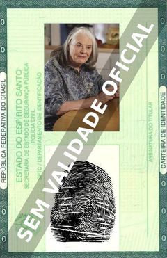 Imagem hipotética representando a carteira de identidade de Lois Smith