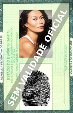 Imagem hipotética representando a carteira de identidade de Lourdes Faberes
