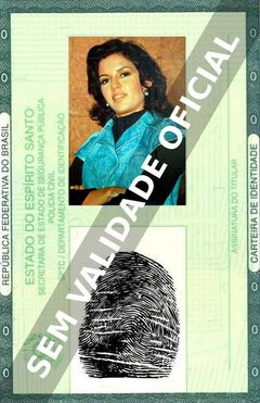 Imagem hipotética representando a carteira de identidade de Lúcia Alves
