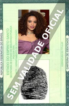 Imagem hipotética representando a carteira de identidade de Lucy Ramos