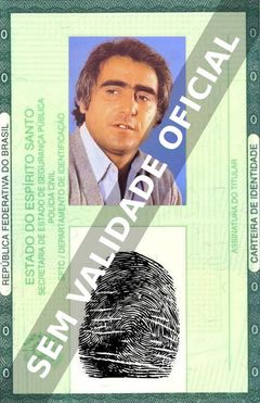 Imagem hipotética representando a carteira de identidade de Luis Gustavo