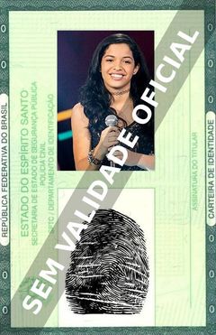 Imagem hipotética representando a carteira de identidade de Luísa Costa