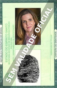 Imagem hipotética representando a carteira de identidade de Luisa Thiré