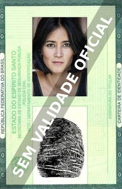 Imagem hipotética representando a carteira de identidade de Luka Omoto