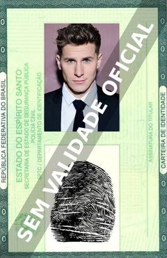 Imagem hipotética representando a carteira de identidade de Lukas Sauer