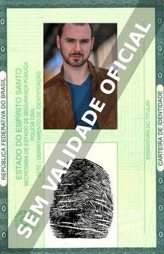 Imagem hipotética representando a carteira de identidade de Luke Young