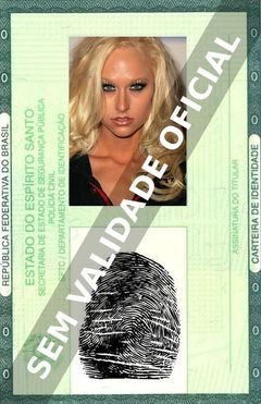 Imagem hipotética representando a carteira de identidade de Lux Kassidy