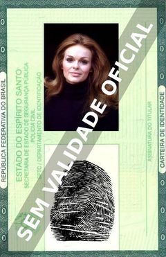 Imagem hipotética representando a carteira de identidade de Lynda Day George