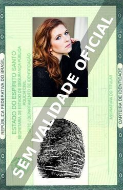 Imagem hipotética representando a carteira de identidade de Magda Apanowicz