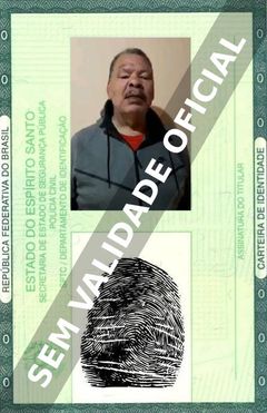 Imagem hipotética representando a carteira de identidade de Maguila