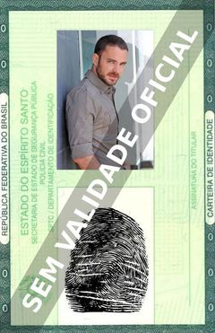 Imagem hipotética representando a carteira de identidade de Manolo Cardona
