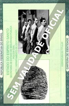 Imagem hipotética representando a carteira de identidade de Marc Michel
