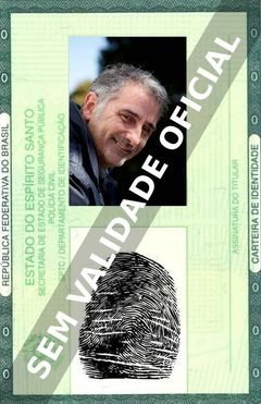 Imagem hipotética representando a carteira de identidade de Marcelo Gomes