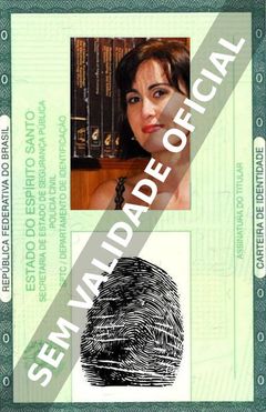 Imagem hipotética representando a carteira de identidade de Márcia Cabrita