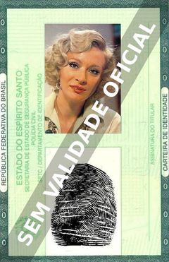 Imagem hipotética representando a carteira de identidade de Márcia de Windsor