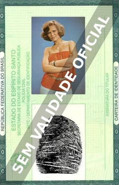 Imagem hipotética representando a carteira de identidade de Márcia Mendes