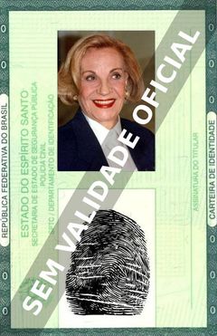 Imagem hipotética representando a carteira de identidade de Márcia Real