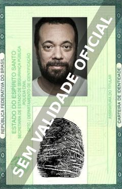 Imagem hipotética representando a carteira de identidade de Marcio Vito