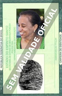 Imagem hipotética representando a carteira de identidade de Maria Assunção