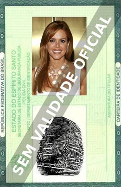 Imagem hipotética representando a carteira de identidade de Maria Celeste
