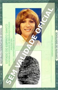 Imagem hipotética representando a carteira de identidade de Maria Estela