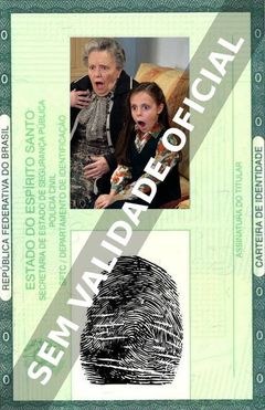 Imagem hipotética representando a carteira de identidade de María Galiana