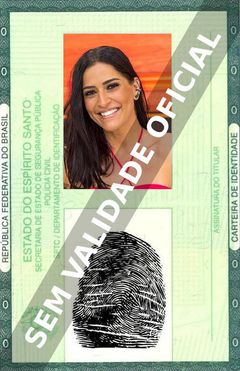 Imagem hipotética representando a carteira de identidade de Maria Joana