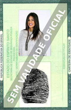 Imagem hipotética representando a carteira de identidade de Mariana Coelho